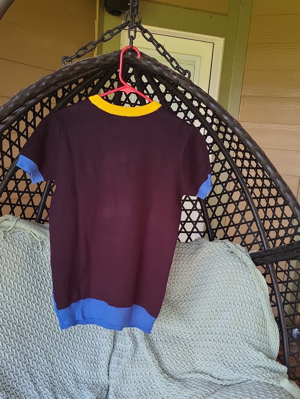 ✨️ NWT Cosmic Intarsia Short Sleeved Sweater - Picture 7 of 10